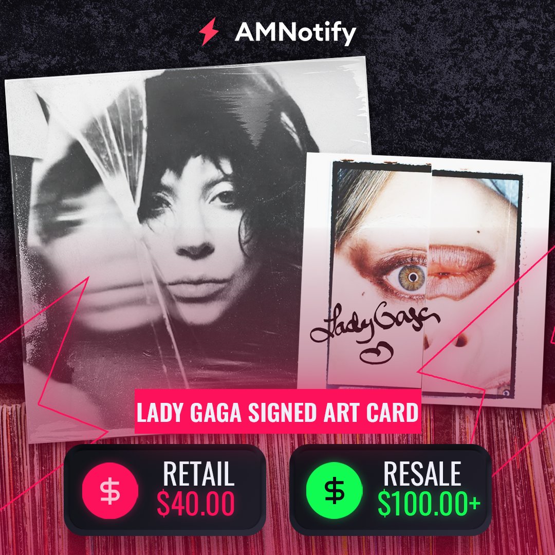 Abracadabra, we make money appear out of thin air! 🪄 

Lady Gaga Mayhem vinyl signed art cards are providing members some magical profits. ✨ 

Don't miss our next trick. 👇
 whop.com/amnotify/