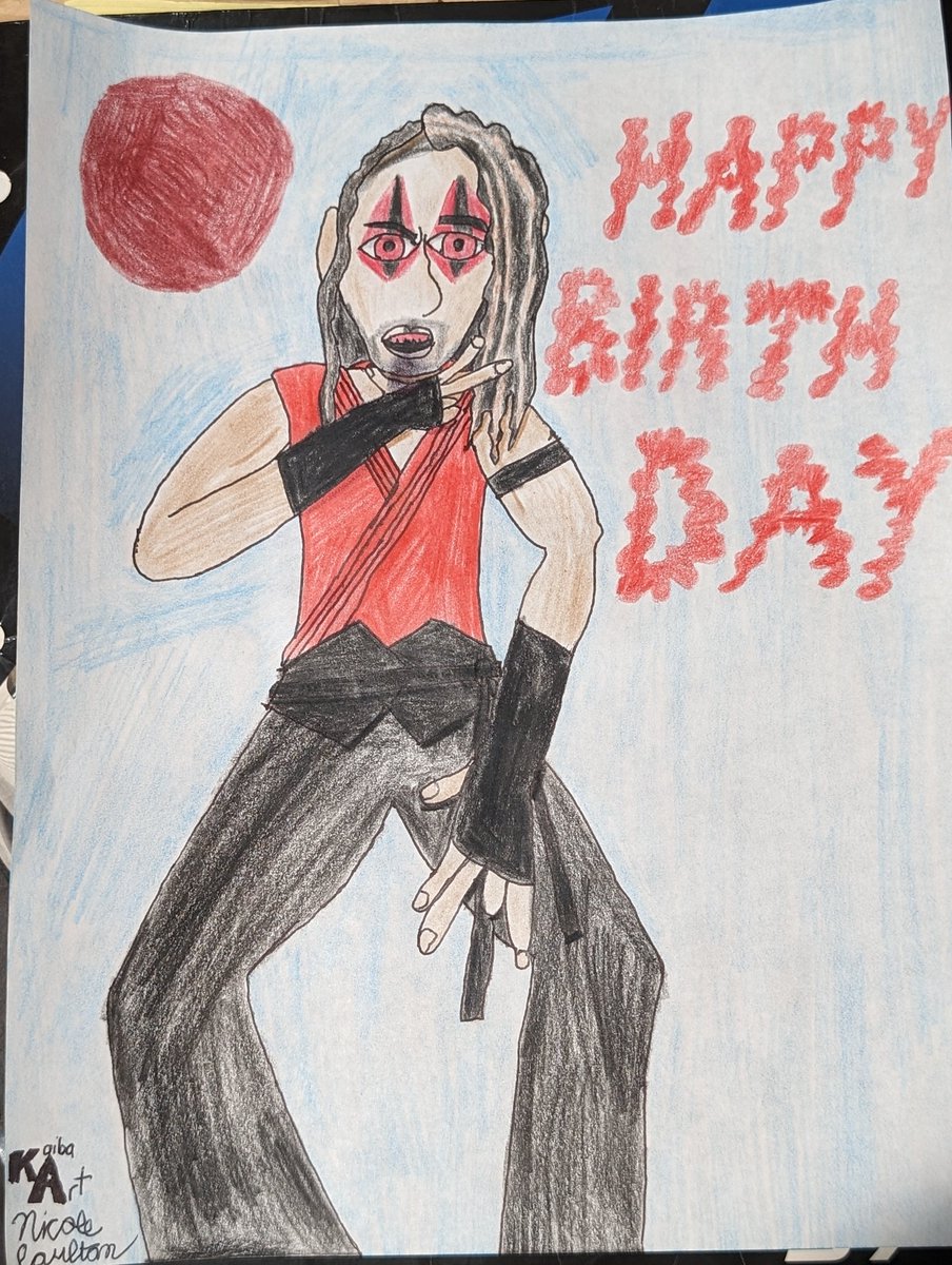 Shinnakafan384's tweet photo. Day 24 of Shinburary. Happy birthday to @ShinsukeN ! Hope he has a great day today! #shinsukenakumura #kingofstrongstyle #yeaoh #yeahoh #koss #wwefanart #traditionalart #ArtistOnX #ArtistonTwitter #darthnakamura #sinistersamurai #shinburary #中邑真輔 #イヤァオ https://t.co/MQ0LtRNJpB