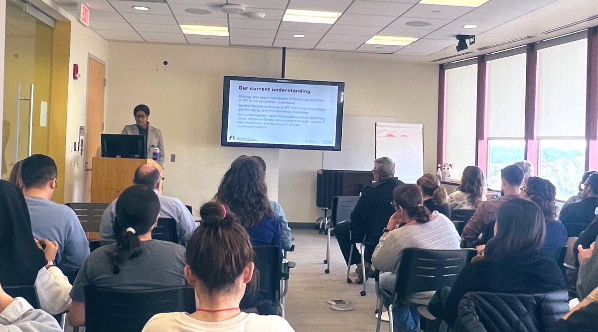 3rd Year Chief Fellow Dr. Tina Okereke discussing the immunological effects in IPF to a full house today! #ThisIsPACCSM

Mentored by Dr. Mark Snyder &amp; Dr. Kevin Gibson