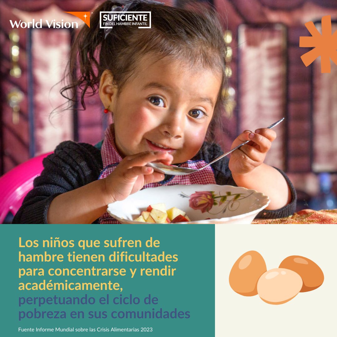 Un niño con el estómago vacío no puede concentrarse, ☹️💡 ni siquiera tiene energía para poder aprender. Comer ayuda a los niños a concentrarse y rendir mejor en sus escuelas.
Empecemos acabando con el hambre. 🍎🌽 Dona aquí: worldvision.org.gt/heroes/donacio…

#worldvision #suficiente