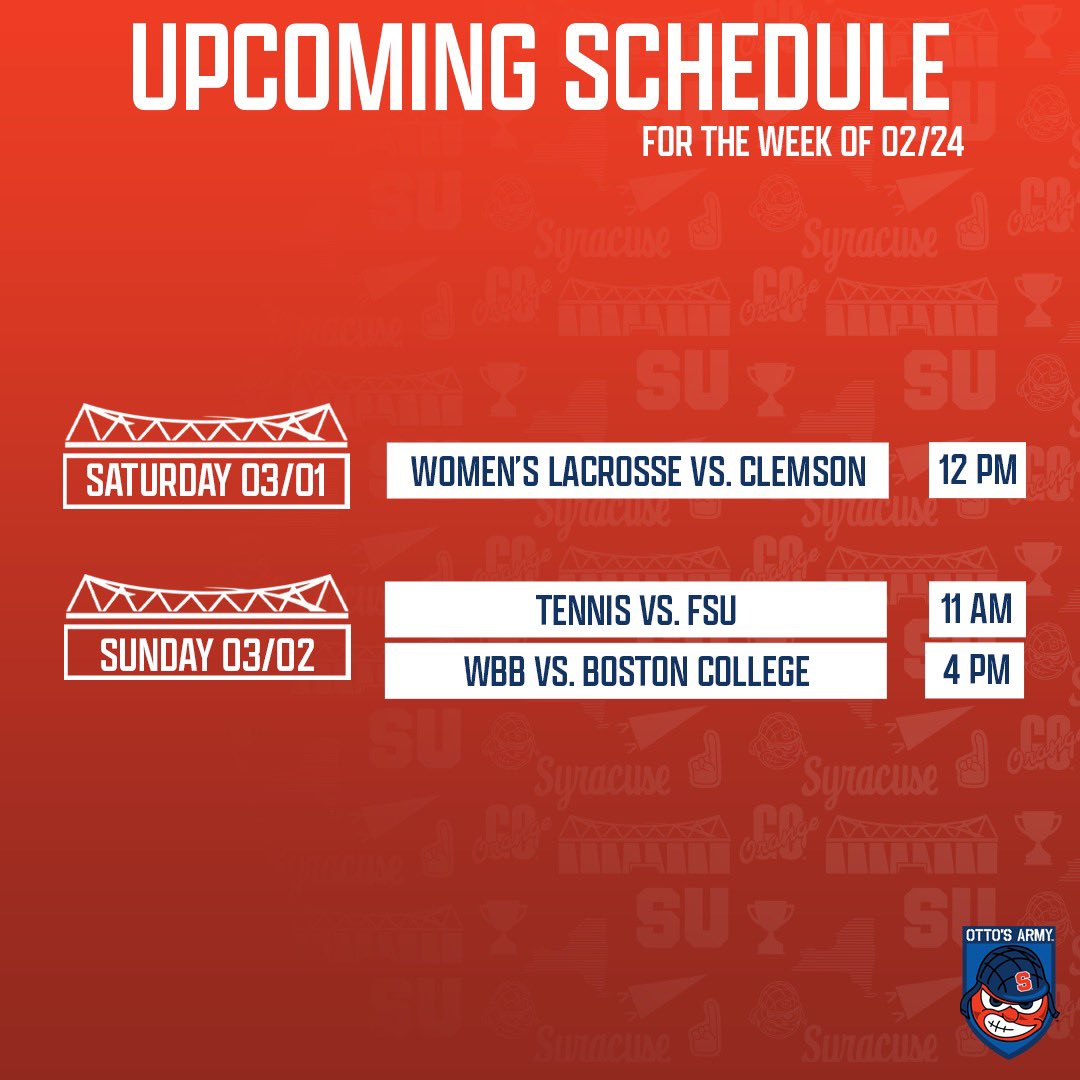 This week is PACKED 🔥🍊 #bleedorange