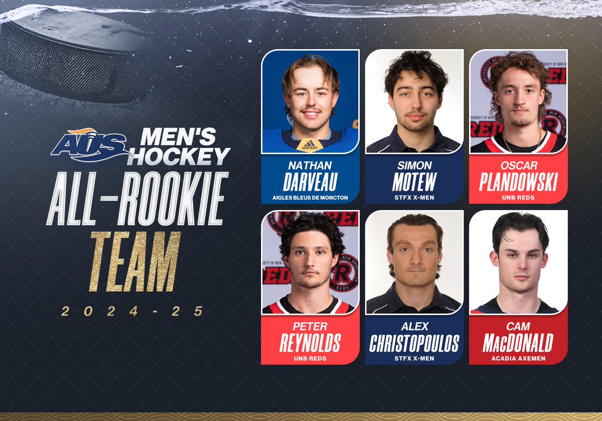 Congratulations to our 2024-25 AUS men's hockey all-stars!🏒⭐️