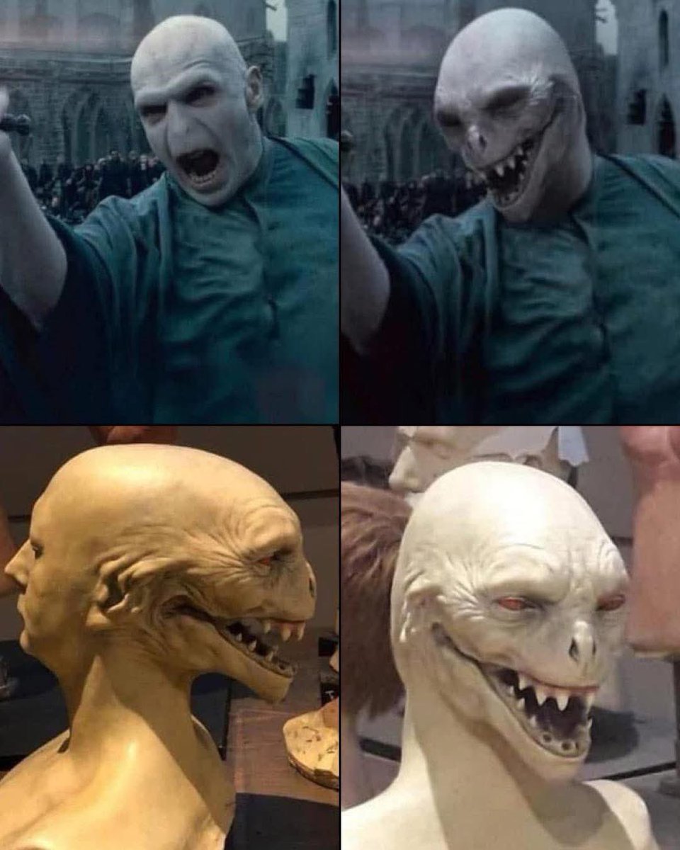 Potterverse_'s tweet photo. El diseño original de Lord Voldemort podría haber traumatizado a toda una generación de niños perfectamente. https://t.co/X8TyZAzCXR