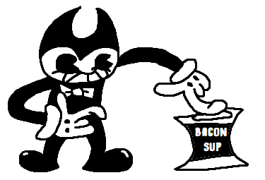 Bendy con una sopa :v