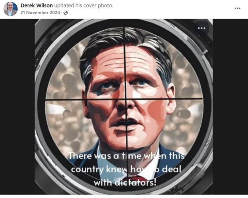 A 66-year-old man has been arrested for daring to criticise Keir Starmer—just another day in Stasi Britain, where badmouthing our precious ‘great leader is a no-go.

Things are going too far now, this can’t carry on. 

We’ve got to keep shouting from the rooftops about what a