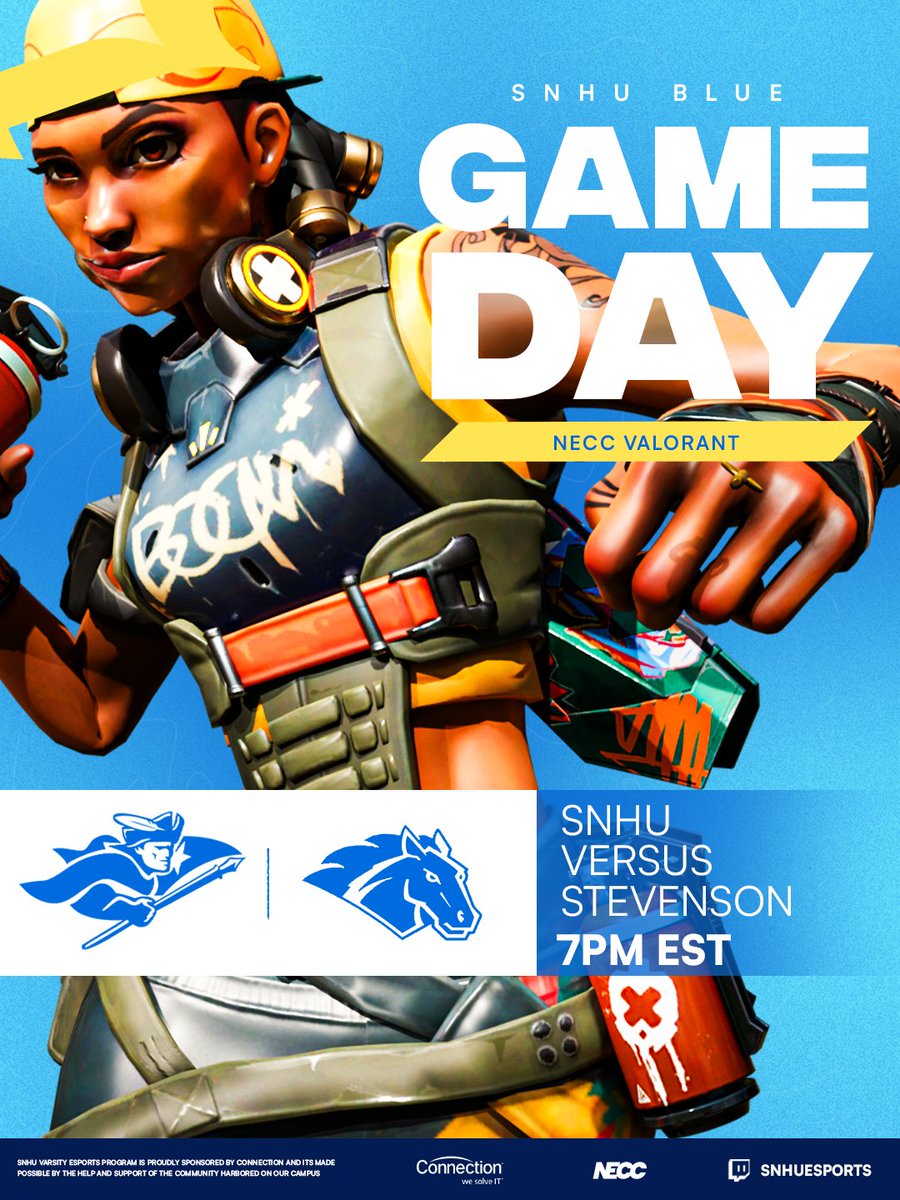 SNHU Blue faces off against Stevenson University at 7PM ✨

#SNHU | #NECC