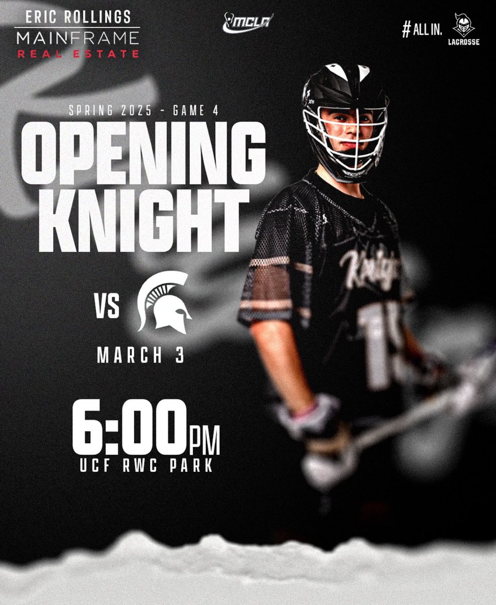1 week out until our home opener versus Michigan State, be there! ⚔️ #ALLIN