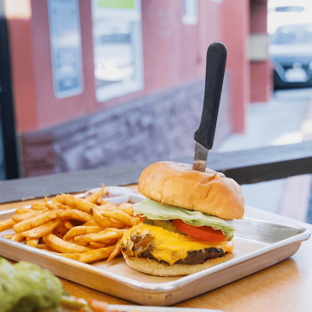 Big burger energy. 🍔💥 Come for the vibes, stay for the burger! See you soon. 🍻🤘