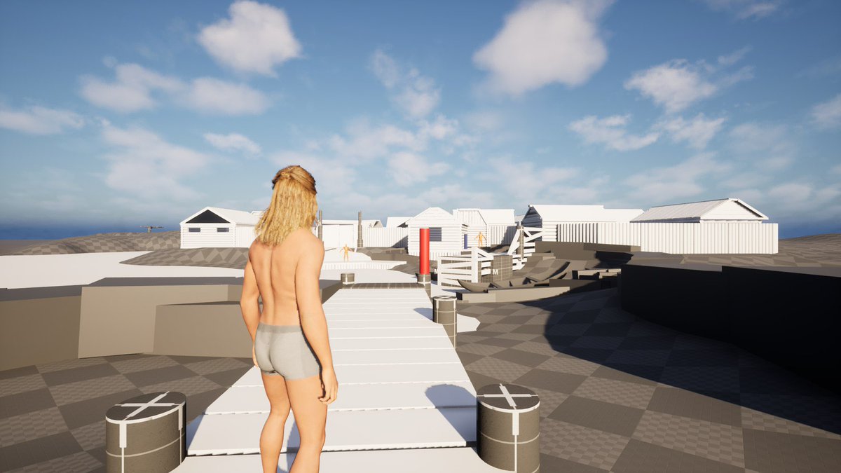 David_BigDickk's tweet photo. Hey 👋 
This is the blockout of one of the villages for Tales Of Meadows, I sent it to the artists who will make superbly beautiful, delicious and juicy art.

#indiegame #UnrealEngine5 #graybox #blockout https://t.co/dkUUo55uHF