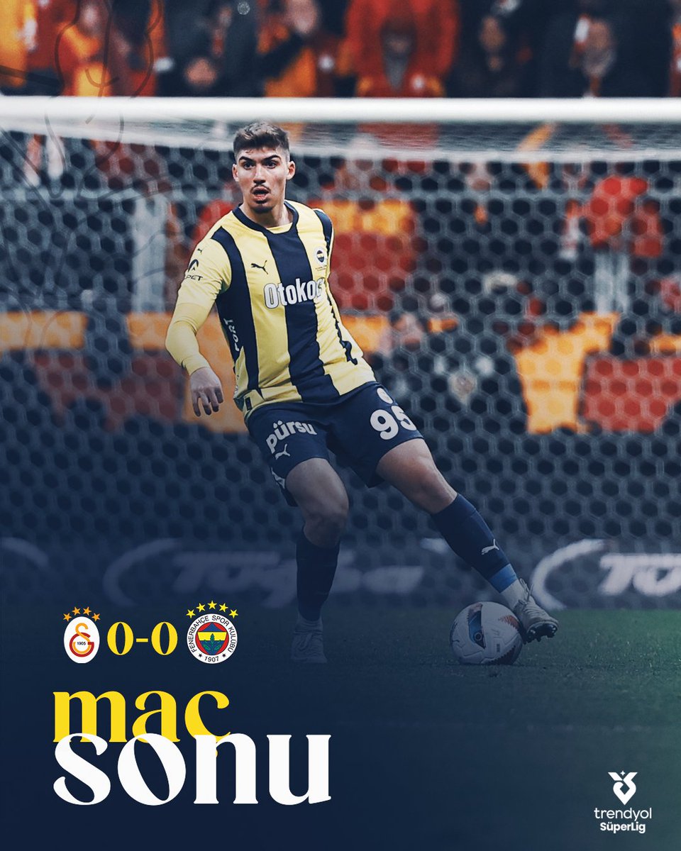 Maç sonucu: Galatasaray 0-0 Fenerbahçe 

#GSvFB