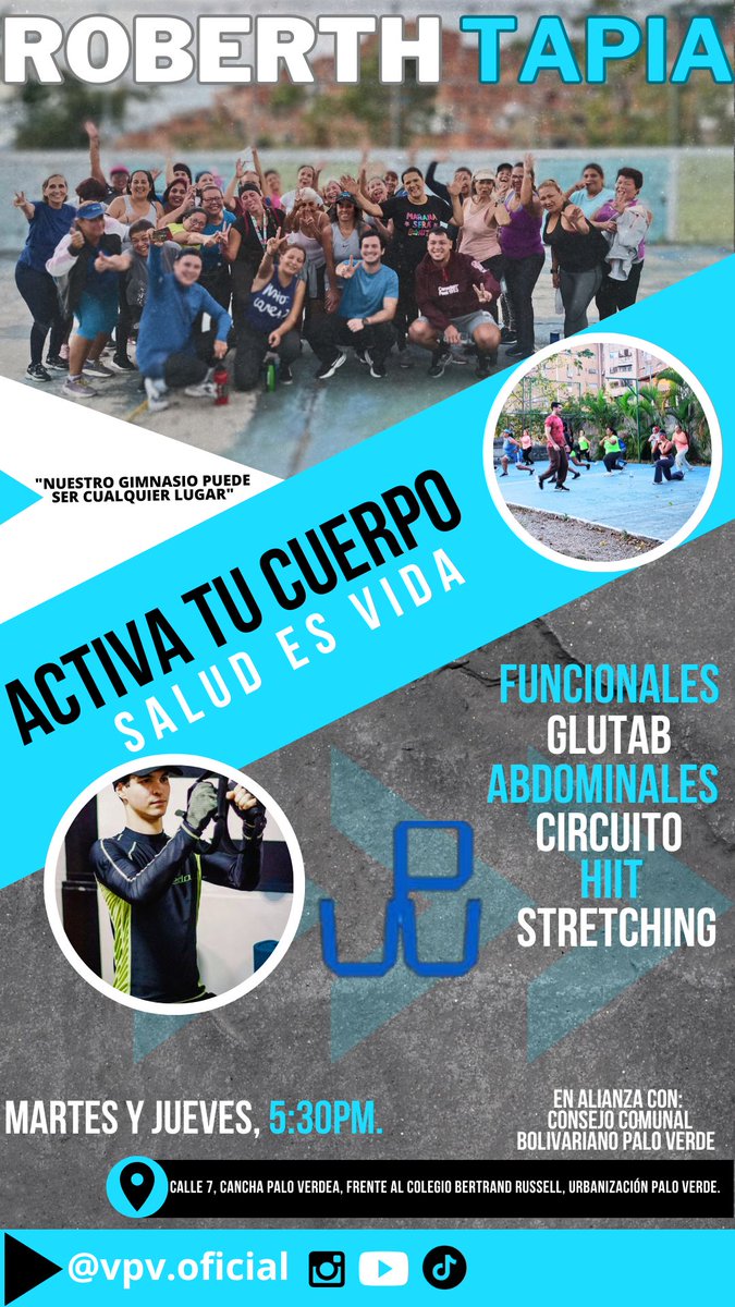 malaveluis02's tweet photo. @PaloVerdeVecino @PaloVerdeAlerta @VECIN0PaloVerde  @RedPaloVerde @LomasDelAvila @paloverde_lomas  @ELSHOEMAKERLEVY  Martes y Jueves, 5:30pm CLASES FUNCIONALES PARTICIPA.  
¡Activa tu cuerpo! https://t.co/OOTscY9XCs