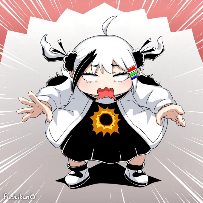 おはモノチ「ぐへぇ!」#MonochiProject 