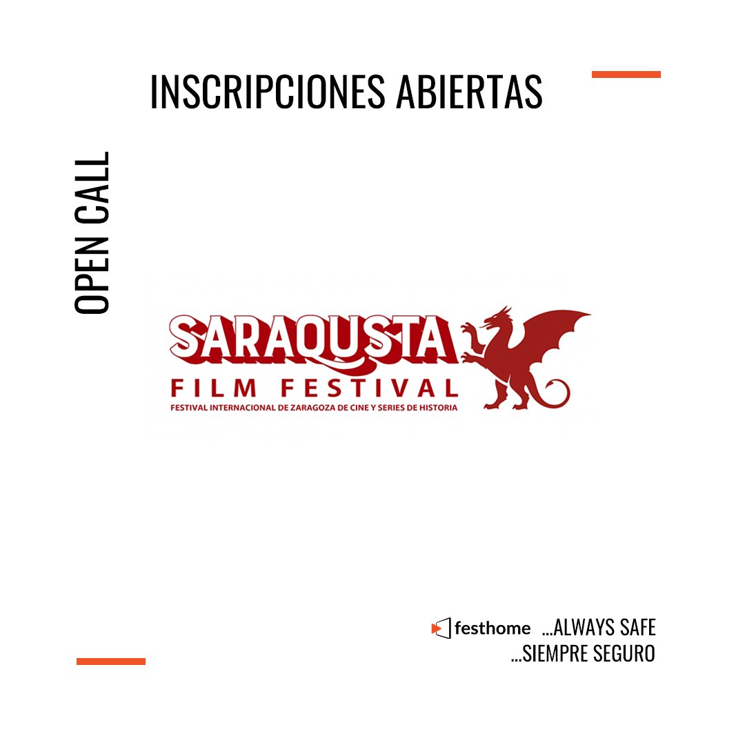 Moisés Tuñón (@moisestunon) on Twitter photo 5º Saraqusta Film Festival
@saraqustafilmfest <a href="/Saraqusta_FF/">SaraqustaFilmFest</a>
📩 festhome.com/festival/saraq…
#callforentries #opencall #filmfestival #film #festival #corto #shortfilm #submissions #inscripciones #festivaldecine #deadline 5º Saraqusta Film Festival
@saraqustafilmfest <a href="/Saraqusta_FF/">SaraqustaFilmFest</a>
📩 festhome.com/festival/saraq…
#callforentries #opencall #filmfestival #film #festival #corto #shortfilm #submissions #inscripciones #festivaldecine #deadline