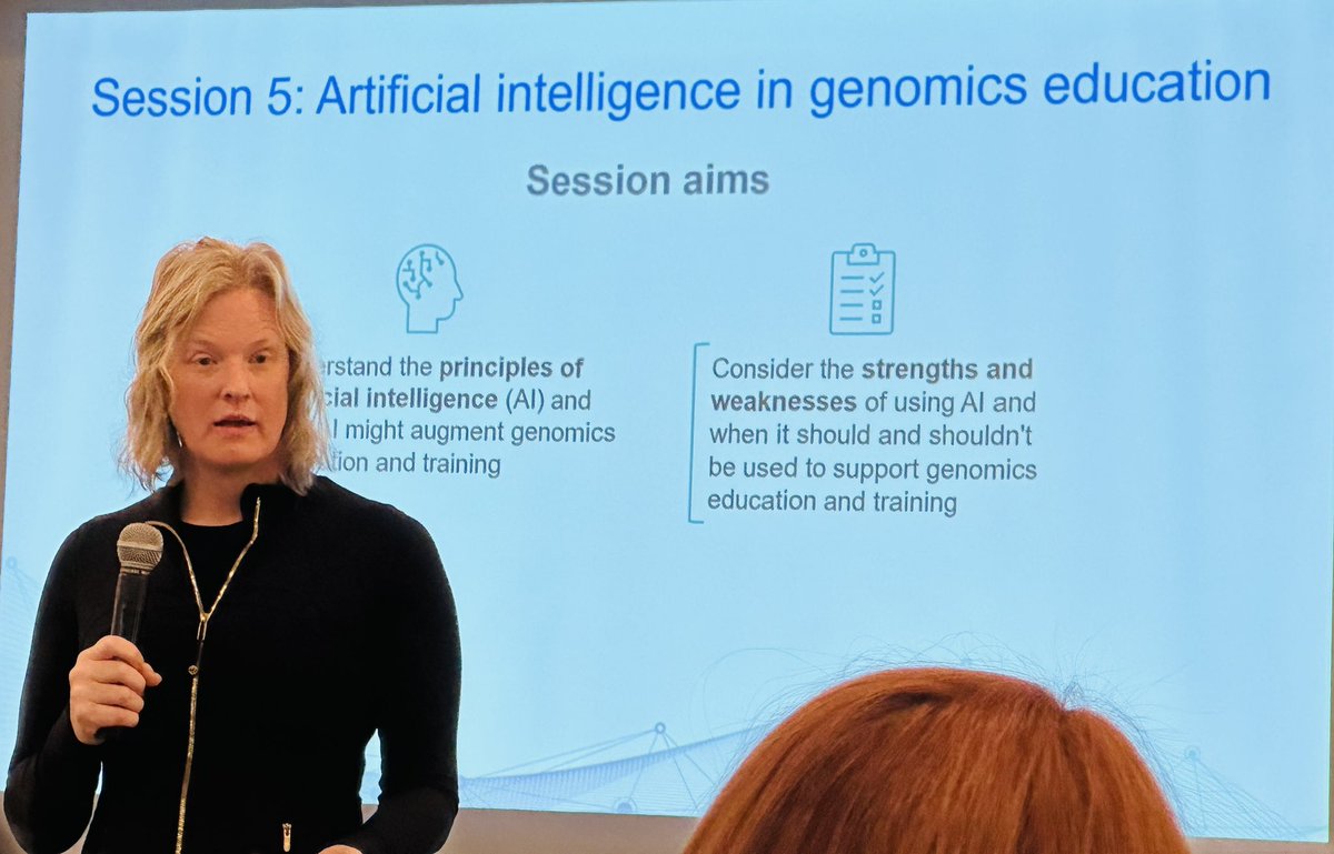 SaghiraMSharif's tweet image. An absolute delight meeting and listening a keynote on the role of AI in Genomics Education by Dr Vivienne Ming @neuraltheory a theoretical neuroscientist and international AI expert at the International Genomics Education & Training Summit, 2025 in Greece.
#GGNET
@NHSEngland
