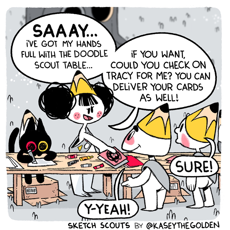 I heard the comment section was loving this little kitty in the background of yesterday's comic update! Check it out!