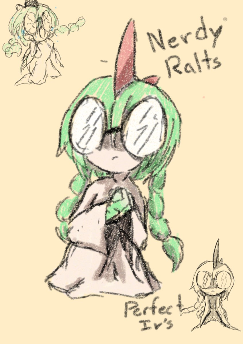 Miis3rii's tweet image. I was doing my sketching, drawing #Gardevoir and instead got Nerdy #Ralts

I will add some more roughsketches as I go, I just wanna draw some before getting back to what I was working on earlier ^^

#Pokemon #pokemonart #fanart #roughsketch #sketch #digitalart #nerdy