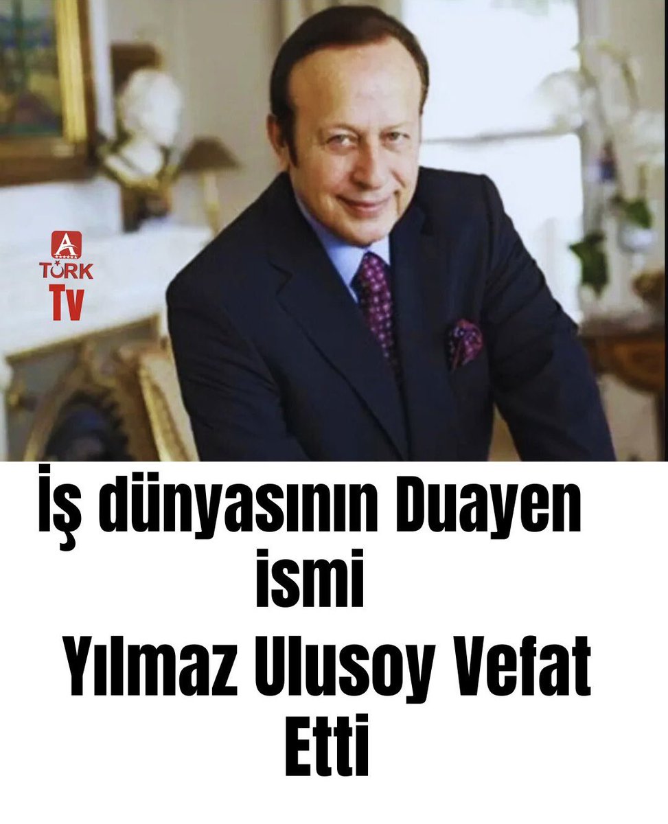 iş insanı Yılmaz Ulusoy, 23 Şubat 2025 Pazar günü hayatını kaybetti. 

Uzun süredir pıhtı atması nedeniyle tedavi gören Ulusoy, doktorların tüm müdahalelerine rağmen kurtarılamadı. 

#YılmazUlusoy #UlusoyHolding #İşDünyas #türkiye #Vefat #CenazeTöreni #Aturktv