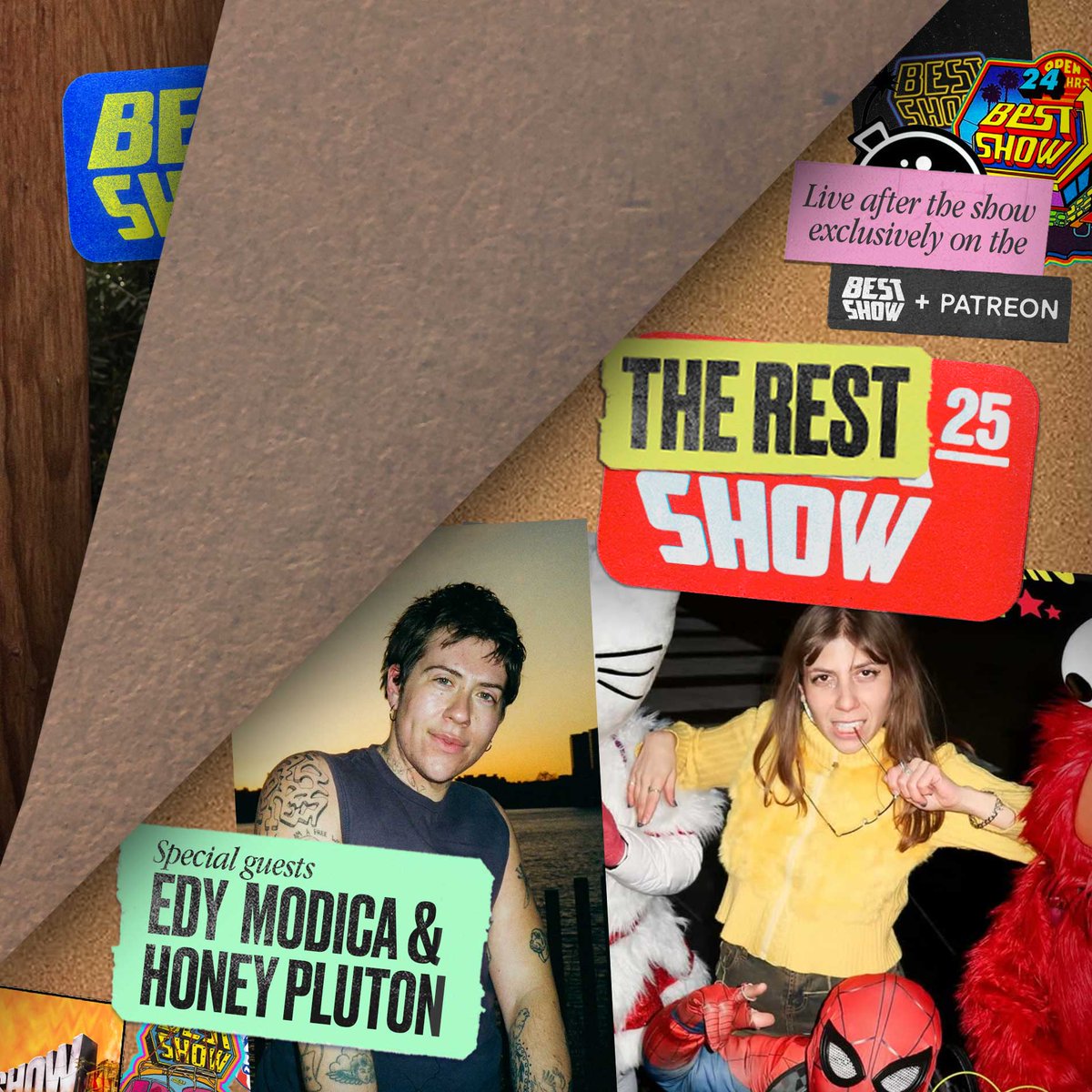 TUESDAY ON THE BEST SHOW!
⭐ Karina Longworth talks movies &amp; more!

THEN, ON THE REST SHOW...
🎙️ Guests Edy Modica &amp; Honey Pluton!

LIVE ON YOUTUBE AT 6PM EST / 3PM PST