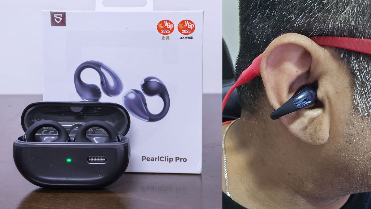 ReviewerCritic's tweet image. SOUNDPEATS PearlClipPro wireless earbuds offer comfort and style. They feature a soft silicone clip-on design, 12mm dual-magnet drivers, Bluetooth 5.4, #IPX5 water resistance, and up to 24 hours of playtime.

#SoundpeatsPearlClipPro #UAE #MiddleEast 

criticreviewer.com/review-of-soun…