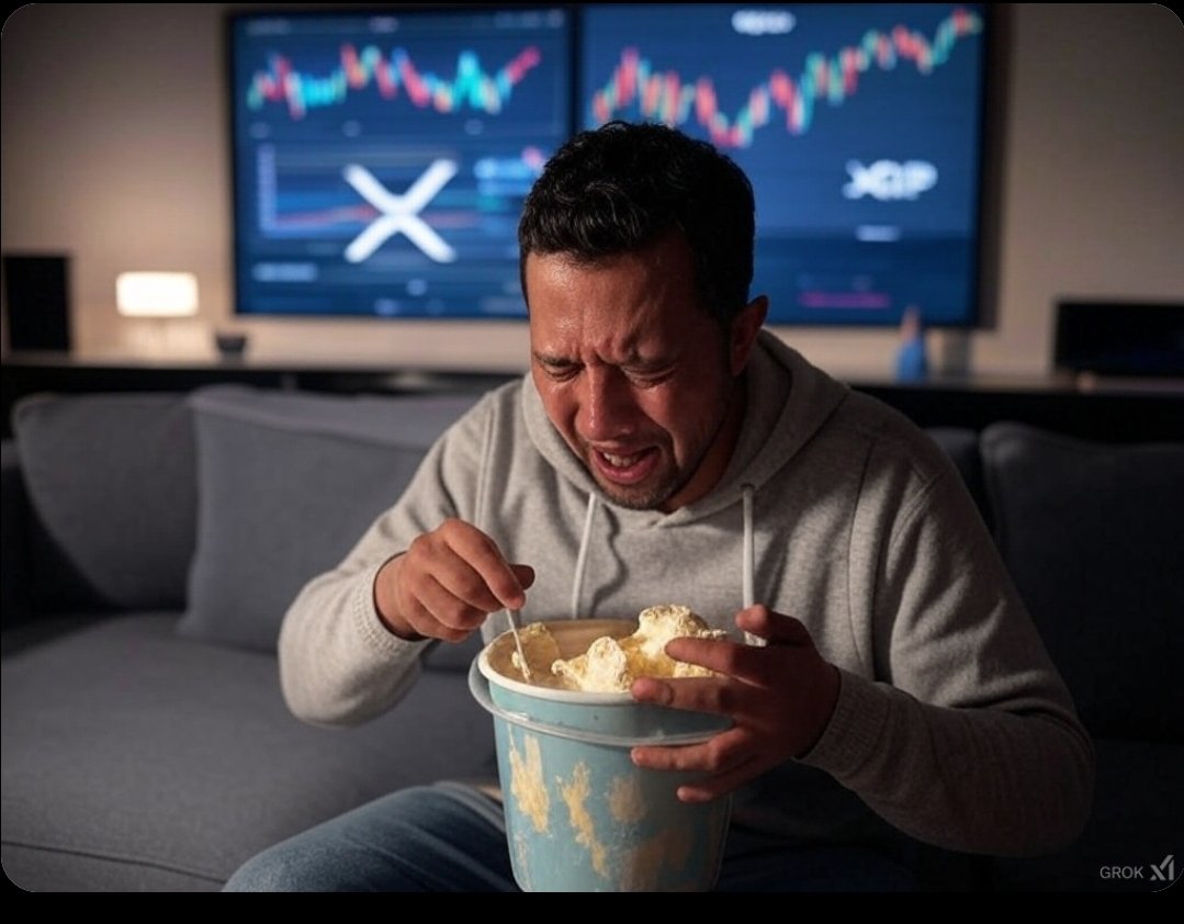 justaguyonx11's tweet photo. 🤬Fck this SH!T  I'm just gonna hold my $XRP and eat a bucket of ice cream‼️🤬😭 HOW DO YOU COPE❓️ #CryptoMarket #XRPArmy https://t.co/29Xic4an8Q