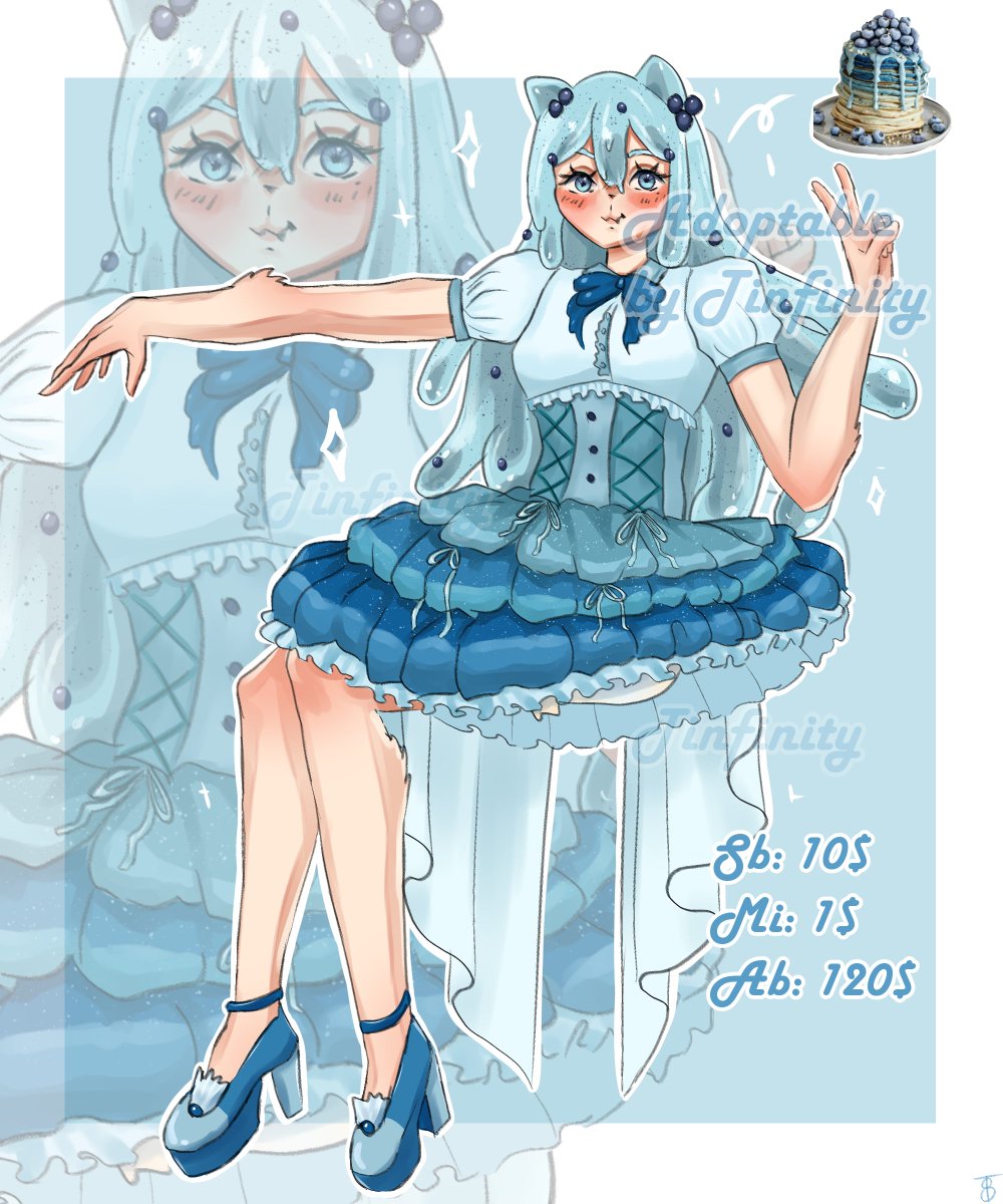 Tin_finity8's tweet photo. [Art by me] ADOPT  Blueberry Pancake 🫐 Crossposted 
 __________________ 
SB- 10$ 
MI- 1$ 
AB: 120$  

🫐AB 120$: You get a custom face icon and commercial use

If you are interested, please bid here: https://t.co/kGqqF5bYgX

______________
#adoptable #open #furry #art #blueberry https://t.co/713mwkH6wL