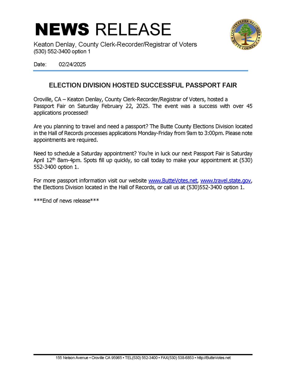 Our Saturday passport fair was a big hit.
45+ passport applications processed.

We do passports Monday through Friday, but if a Saturday works better for you, our next Saturday passport fair will be April 12th.

Appointments fill up fast!