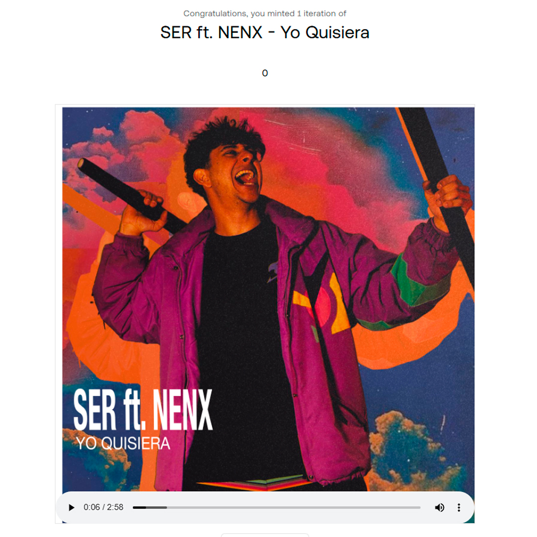 Brauxelion_'s tweet image. @Musica_W3 Acabo de MINTEAR "Yo Quisiera" de @serdrm &amp;amp; @n_e_n_x en @Highlight_xyz por @Mantle_Official 

Joyaaaaaaaa 💎