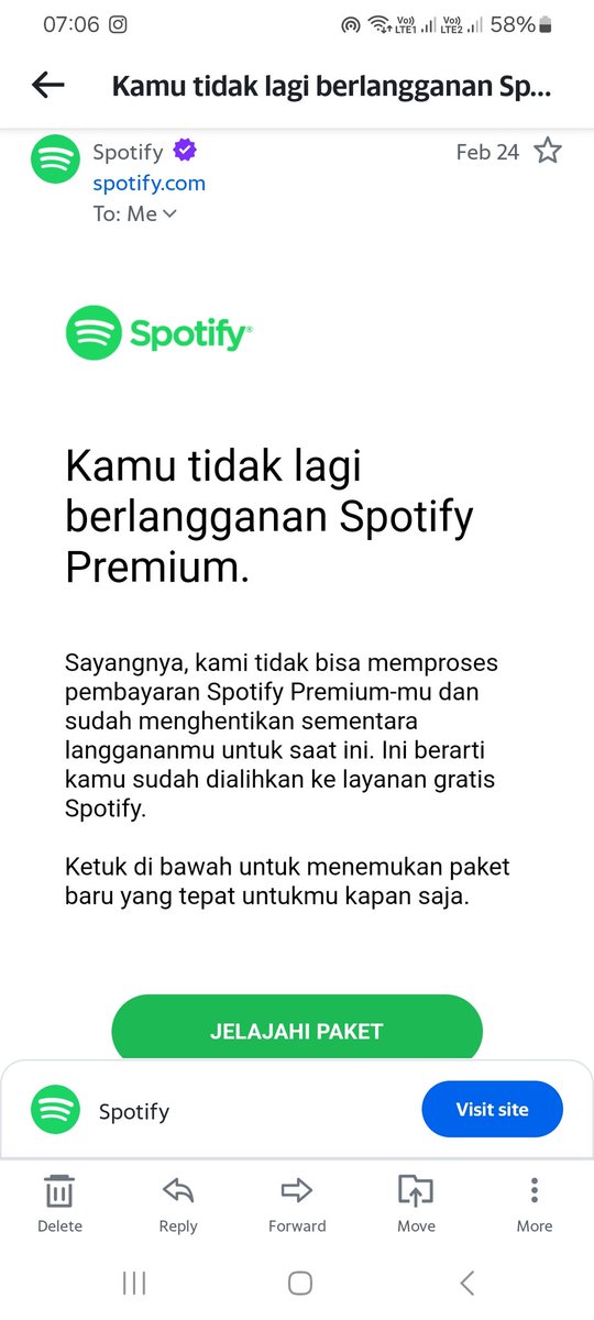 ney_name's tweet photo. @SpotifyID halo min, saya mau tanya. Saya kan aktifin spotify premium 3 februari. Belom ada sebulan, kenapa tiba2 spotify saya diputus premiumnya? https://t.co/qXPs8xmMcK