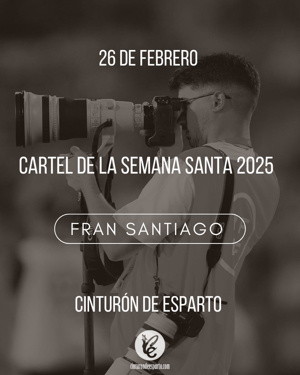 Este miércoles conoceremos el Cartel de la Semana Santa 2025 de Cinturón de Esparto, será una fotografía realizada por <a href="/fransantiph/">Fran Santiago</a>.