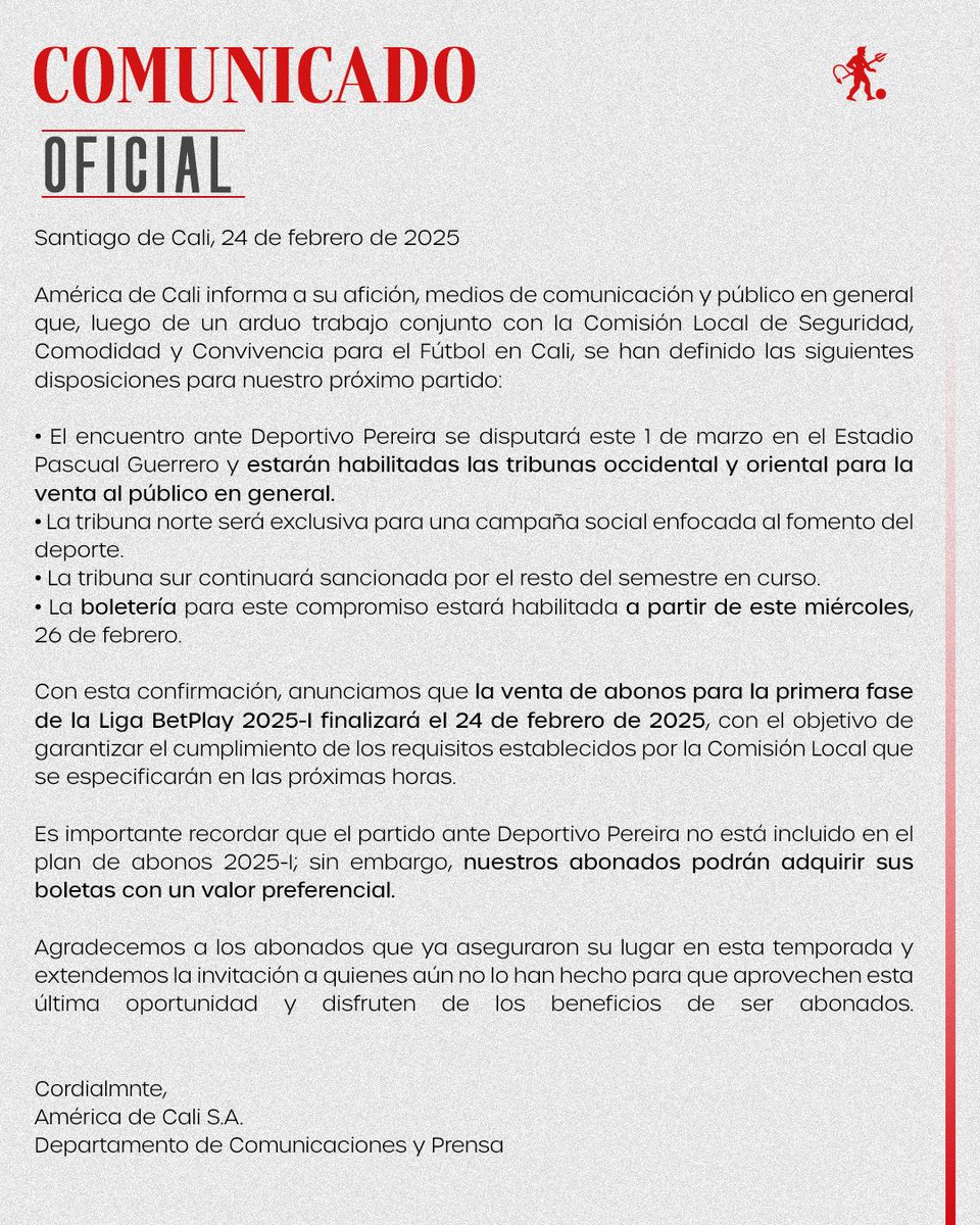 América de Cali tweet media