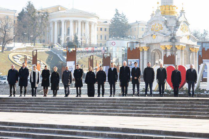 world leaders in kyiv today, on the third anniversary of russia’s invasion