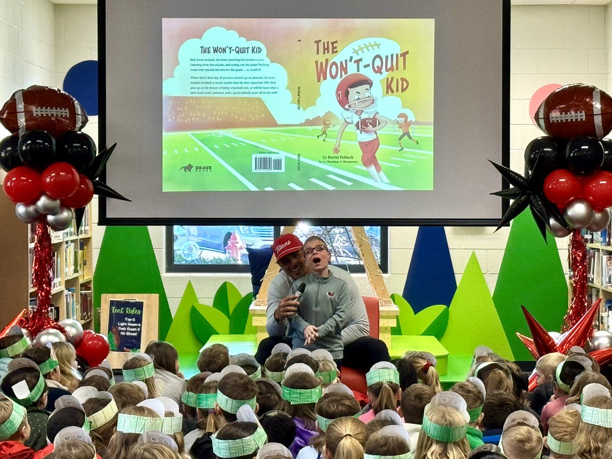 Today our students received a special visit from David Pollack, who shared his book, The Won’t-Quit Kid. We hope this book inspires our Dragons to continue working hard and never give up on their dreams! #thewontquitkid #nevergiveup #dcesgragons
