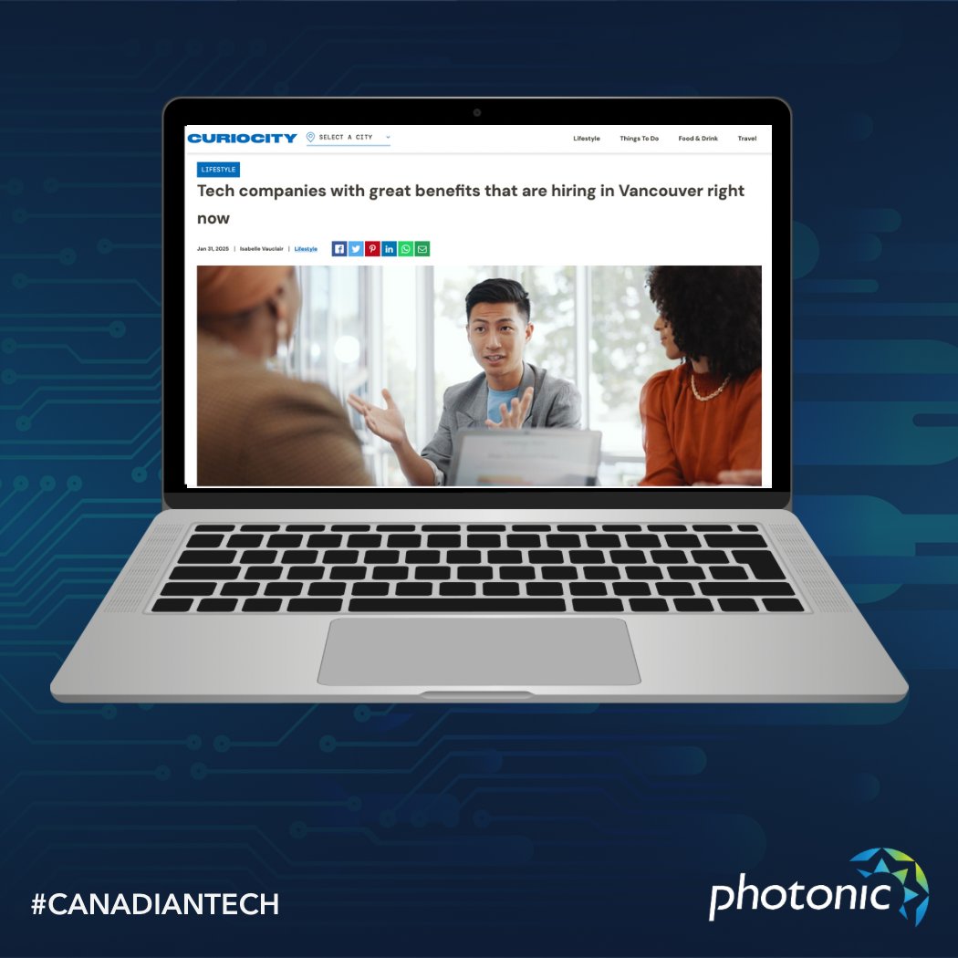 Thank you Curiocity for featuring us! 
 
We're proud of our amazing Photonic team and are committed to employee care. 
 
Curiocity article: bit.ly/4bhgAov 

Join the quantum revolution! Explore opportunities: hubs.li/Q0384_4_0