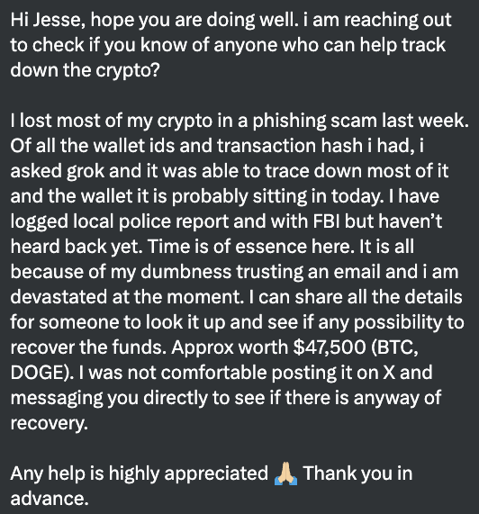 Micro2Macr0's tweet photo. All, Please 🙏 remember to watch out for phishing scams. 

Also, if anyone has any ideas on how to help, please vocalize them.

NOTE - But be cautious about who helps you. Because sadly, sometimes there are people who will pretend to help, only to try and scam you again. https://t.co/N04J7KHS43