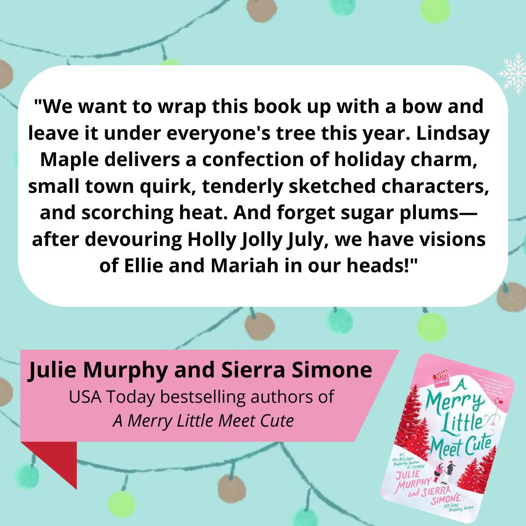 Love this amazing blurb for HOLLY JOLLY JULY!!

#writingcommunity