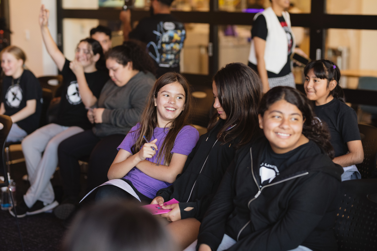 CieraPayton's tweet image. The best part of building @themdfoundation? Watching these faces light up as they walk the red carpet and see their work on the big screen. It’s a blessing to create something that celebrates creativity. Our motto is: Aspire to Inspire. 💫 #TheMDFoundation #CreativeYouth