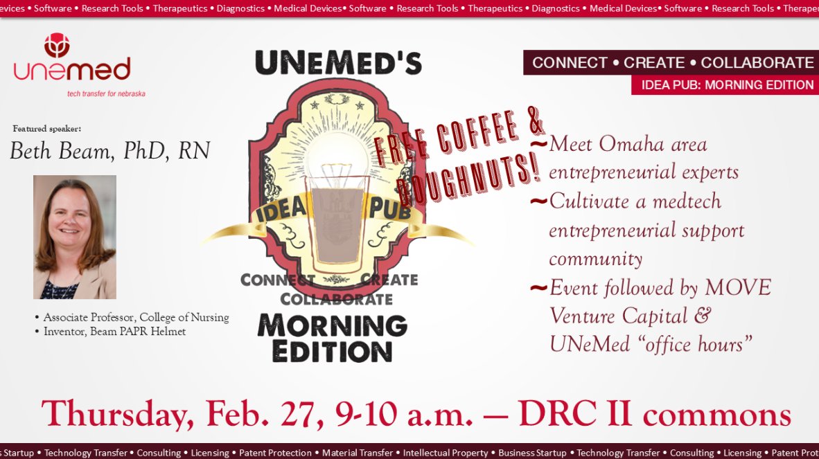 Innovators, entrepreneurs: CONNECT, CREATE, COLLABORATE. Plus ... FREE DONUTS!