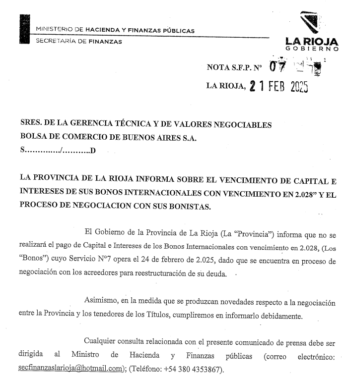 TraductorTeAma's tweet photo. LUEGO DEL GRAN ÉXITO DE LOS CHACHOS; DEFAULTEÓ LA PROVINCIA DE LA RIOJA. https://t.co/1jp77ZmlWo