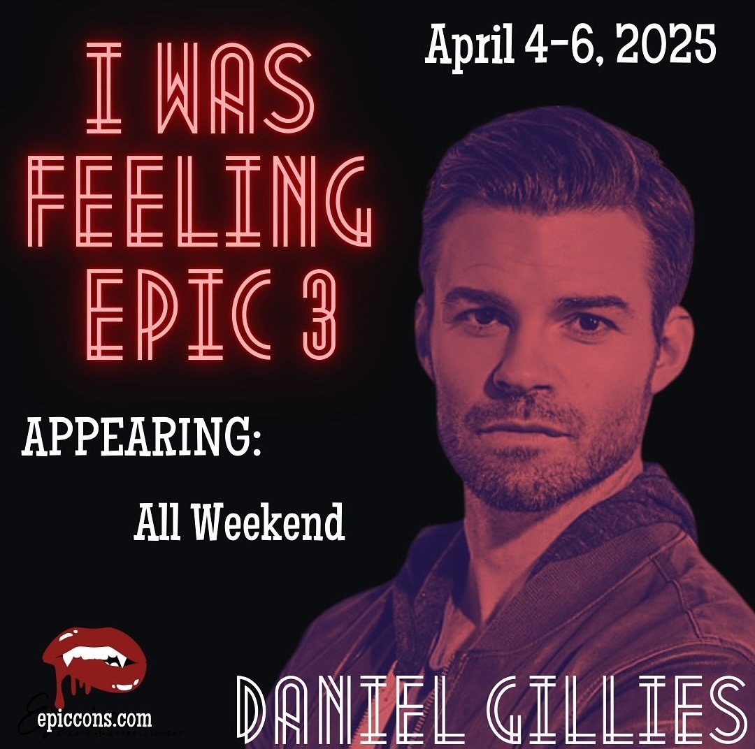 Can you believe it? 🎉
<a href="/danieljgillies/">DANIEL GILLIES</a> will attend to the upcoming "IWFE3" event by <a href="/epiccons/">Epic Events & Entertainment</a>.🎟️ are now available only on epiccons.com 🎉 
Are u in? 🎉
#TVDForever #TVDFamily #TheOriginals #Legacies #SalvatoreSchool #IWFE3