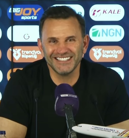 - Soru: "Jose Mourinho 'Galatasaray eğer şampiyon takımsa bundan sonraki maçlarda yabancı hakem ister' dedi. Ne söylersiniz?"
- Okan Buruk: "Onlar karar veriyor. Biz karar veremiyoruz. Onlar ne derse oluyor. Gerekli başvuruları yapsınlar."