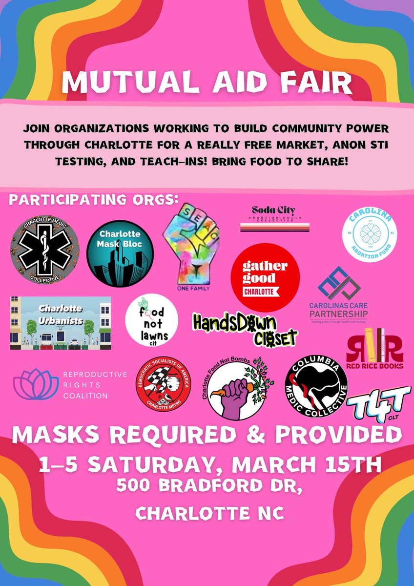 The past 2 Mutual Aid Fairs have been such successes, we’re gonna keep it going!

Come out to the Mutual Aid Fair @ SEAC Village from 1-5pm on March 15th to plug in to community organizing, get free stuff, and eat some free food!