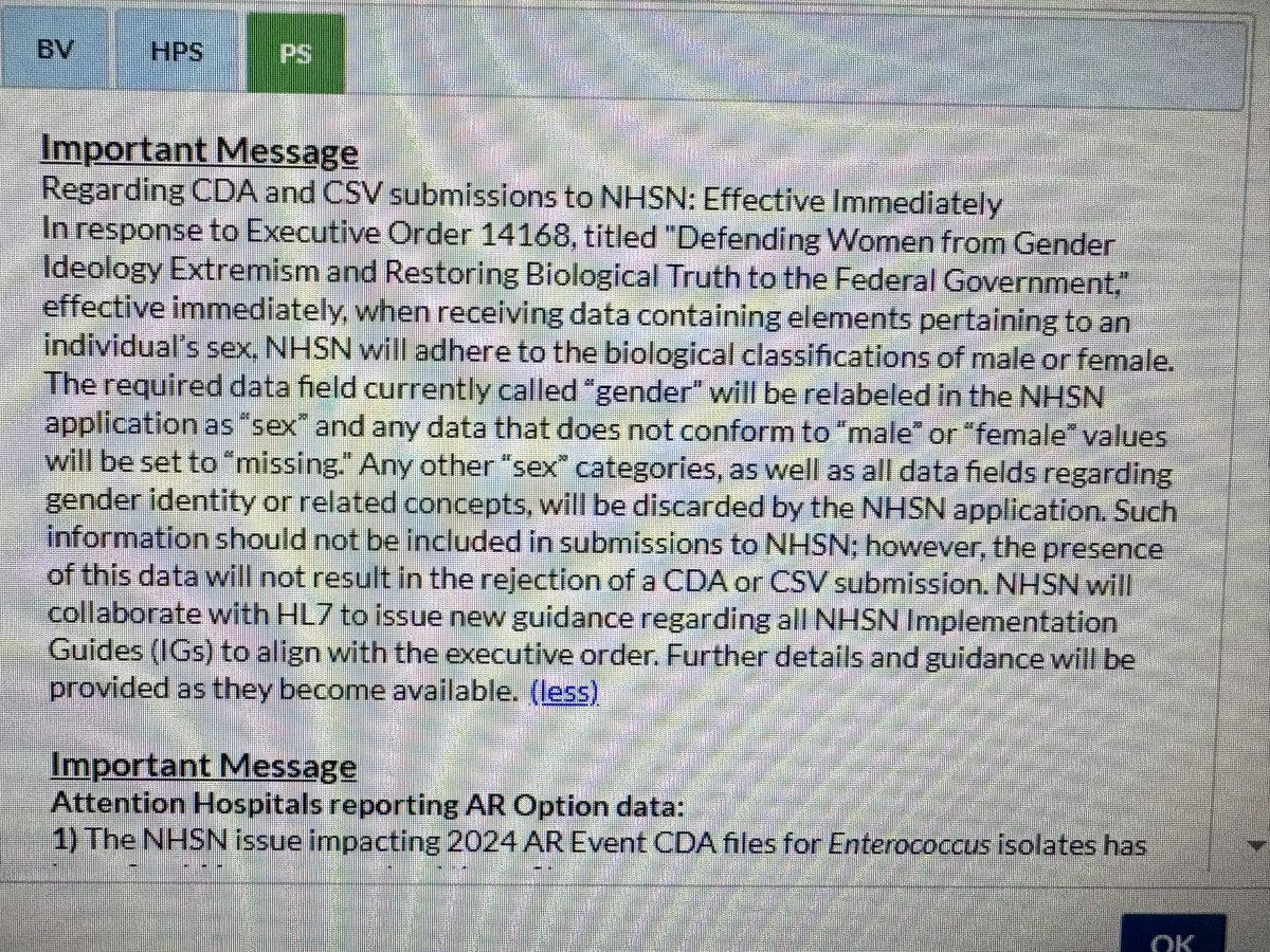 ailley_'s tweet image. Logged into NHSN to upload my AU/R data…

…my eyes are rolling all the way out of my head 🙄🙄🙄