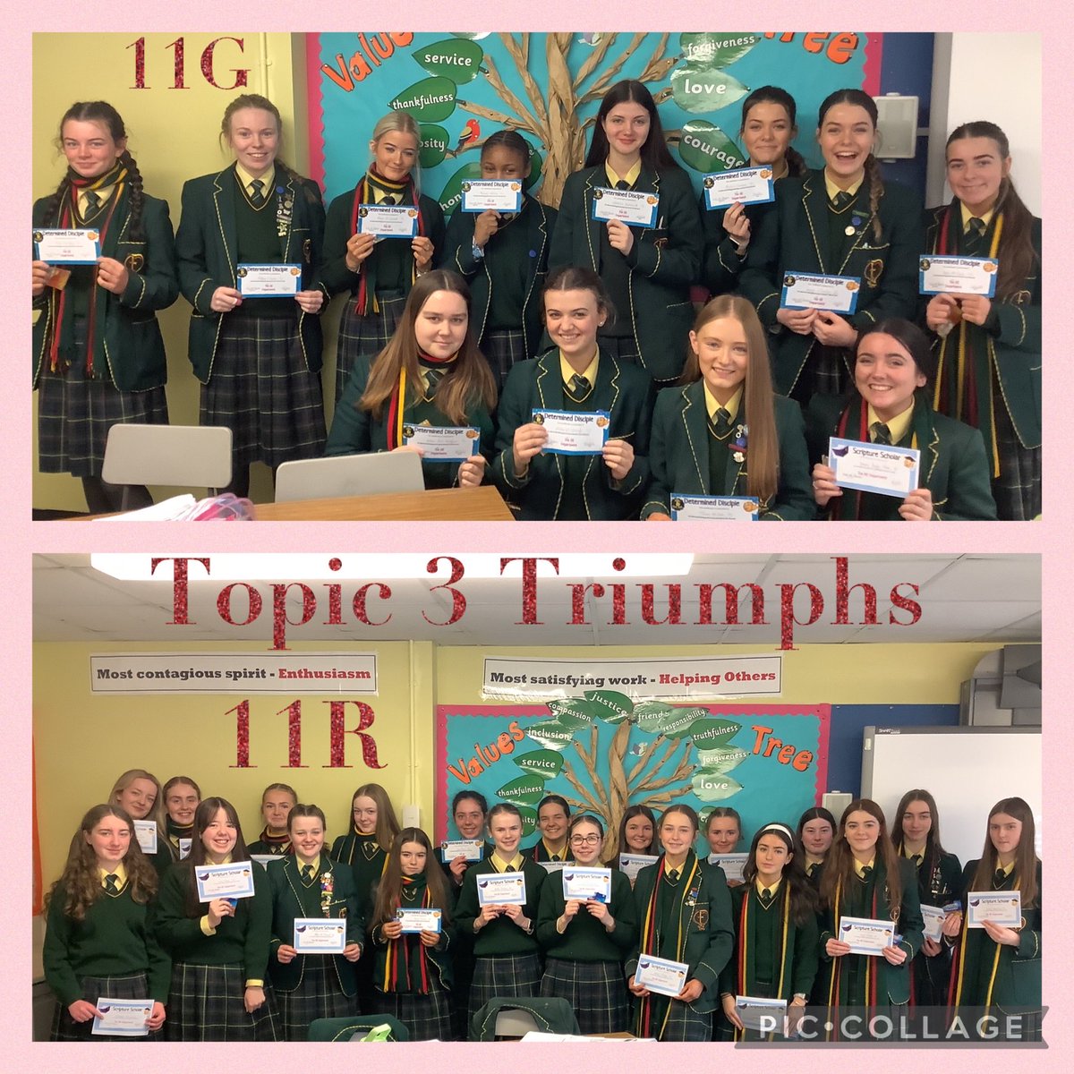 Celebrating ongoing hard work and success with members of 11G and 11R. So proud of these Determined Disciples and Scripture Scholars who continue to persevere and excel in their study of St.Mark’s Gospel. Well done! 👏🏻 ⭐️ #hardworkpaysoff