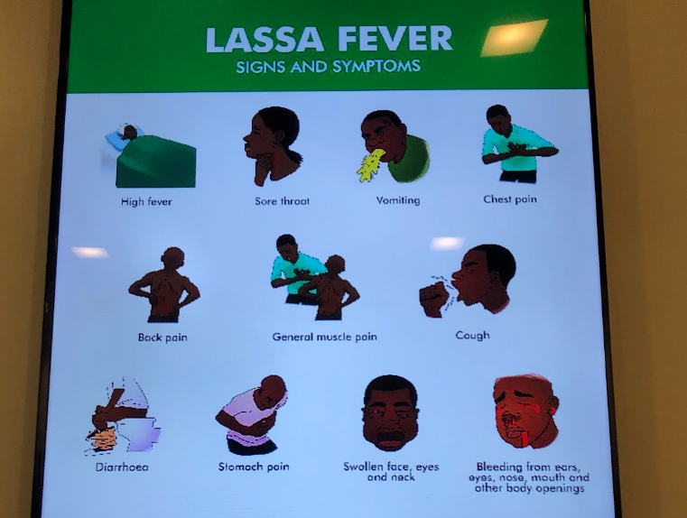 a graphic artist was commissioned to illustrate the symptoms of Lassa Fever. They didn't disappoint.