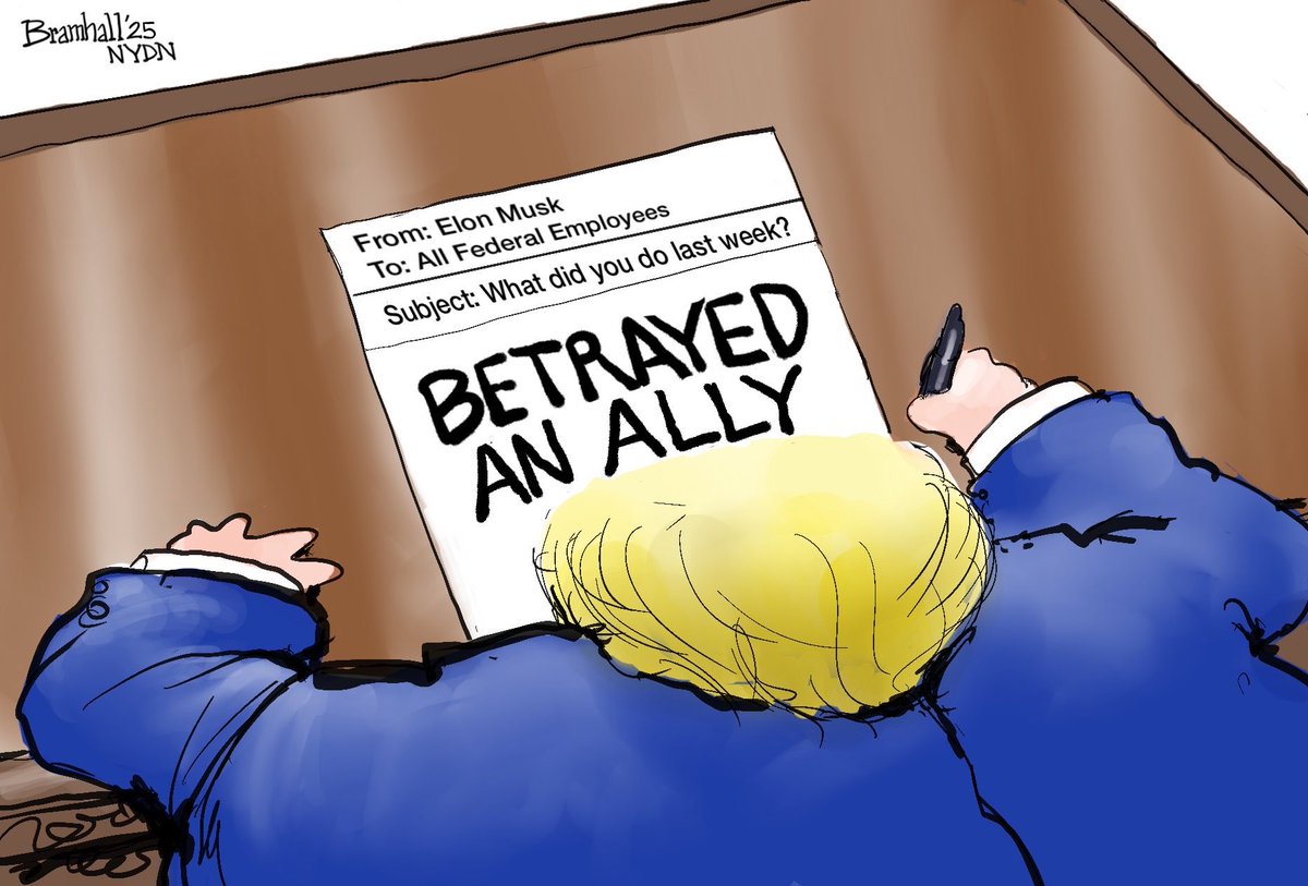 De : Elon Musk 
A : Tous les employés fédéraux
Objet : Qu'avez-vous fait la semaine dernière ?

- TRAHI UN ALLIÉ
