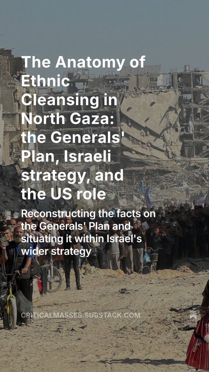 SalaarM's tweet photo. wrote a lil for the substack retelling the story of the Generals Plan, situating it within the wider ethnic cleansing logic of operation iron swords &amp; the zionist expansionist dream of ethnically cleansing/resettling gaza + the US role in backing the GP https://t.co/G3K8W0t6v1 https://t.co/ngjNewNzYb