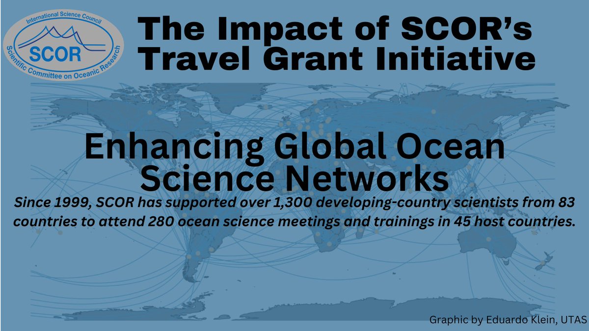 BIG IMPACT! Since 1999, SCOR has supported the attendance of over 1,300 #earlycareer, developing-country scientists at #oceanscience meetings and trainings! Learn how your event can benefit: scor-int.org/work/capacity/…

Read more in the new article: doi.org/10.5670/oceano…