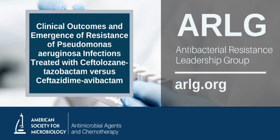 ARLGnetwork's tweet image. A multicenter study completed by #ARLGNetwork researchers compared outcomes for patients with DTR Pseudomonas aeruginosa infections treated with ceftolozane-tazobactam vs. ceftazidime-avibactam. duke.is/ARLG-00907-24 @ASMicrobiology