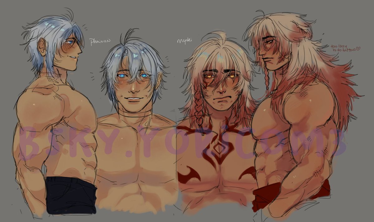 pov i never played it yeT BUT I KEEP SEEIN EM AND I GOT INTERESTED. (besties keep yellin in my ear about em)
#HonkaiStarRail #Phainon #Mydei