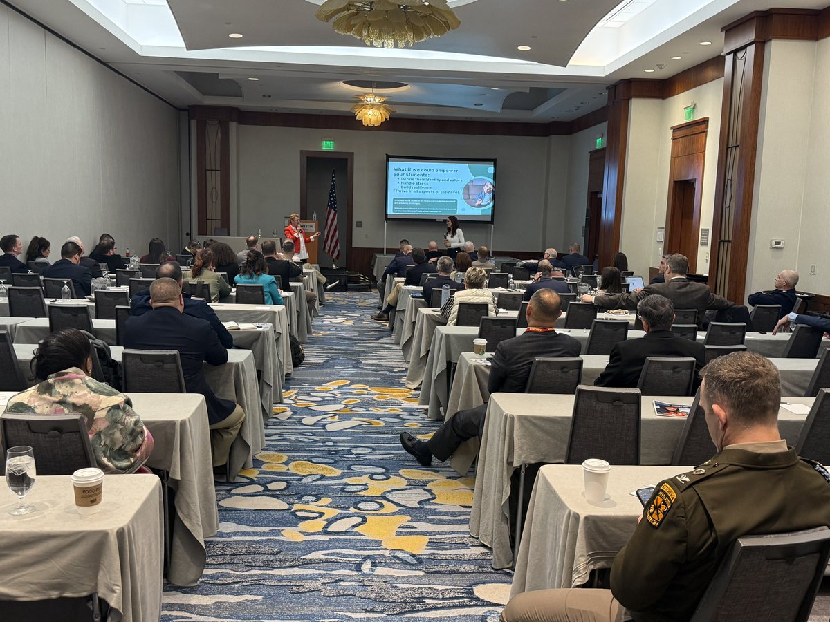 CharacterIsKey's tweet image. Natalie Ledwell and Kristi Holt from RELIEPH are helping AMCSUS colleges and schools understand the benefits of harnessing emotional intelligence to help cadets and faculty recognize and regulate their emotions to enhance resilience and performance.